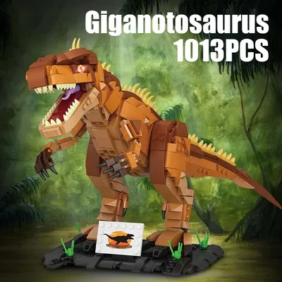1013PCS Dinosaurier Bausteine Spielzeug Sets Giganotosaurus Modell Kleine Partikel Montage Ziegel Image