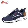 YRZL Männer Schuhe Frühling Herbst Wasserdichte Wanderschuhe Weiße Turnschuhe Mann Leder Sport Schuhe Rutschfeste Schuhe Tennis für Männer