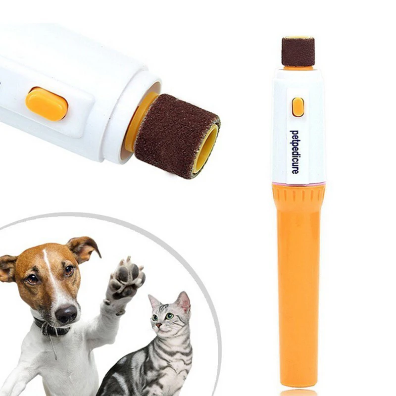 Pet Pediküre Werkzeuge Pflege Datei Elektrische Automatische Pet Grinder Haustier Katze Welpen Pfote Klaue Kappe Nagel Grinder Hund Pflege Trimmer Clipper Image