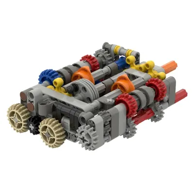 Bausteine kleine Partikel 6/10-Gang-Getriebe kreative Puzzle Montage Moc Bausteine Spielzeug Image
