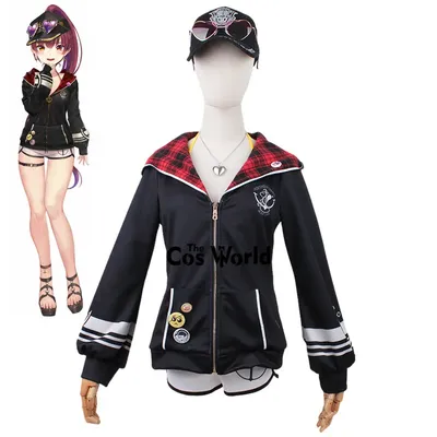 Virtueller YouTuber VTuber Hololive Houshou Marine Bademode Badeanzug Outfits Anime Cosplay Kostüme Image
