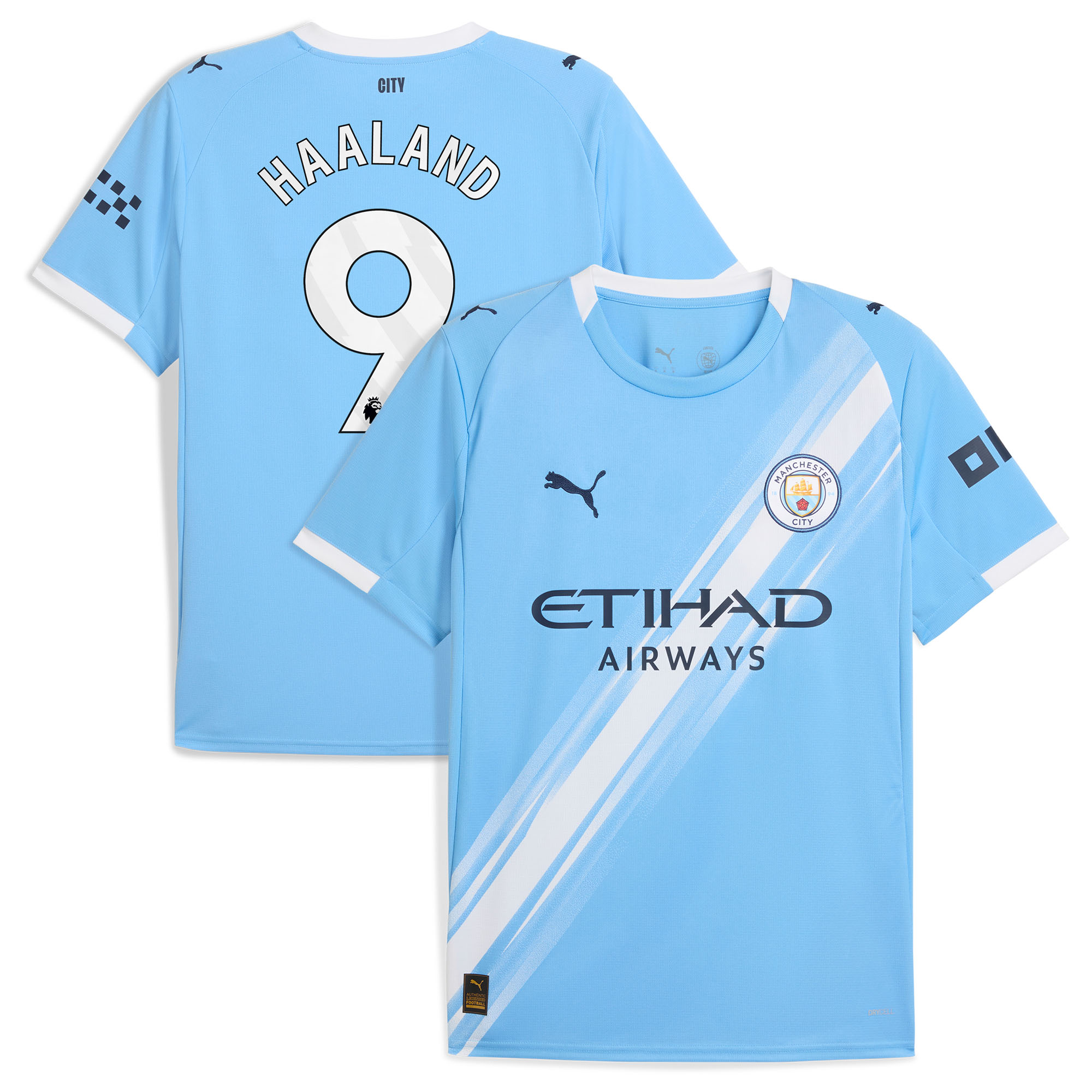 Maillot Manchester City PUMA Domicile 2025-26 avec flocage Haaland 9