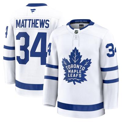 Auston Matthews Fanatics – Weißes Premium-Auswärtstrikot der Toronto Maple Leafs für Herren Image