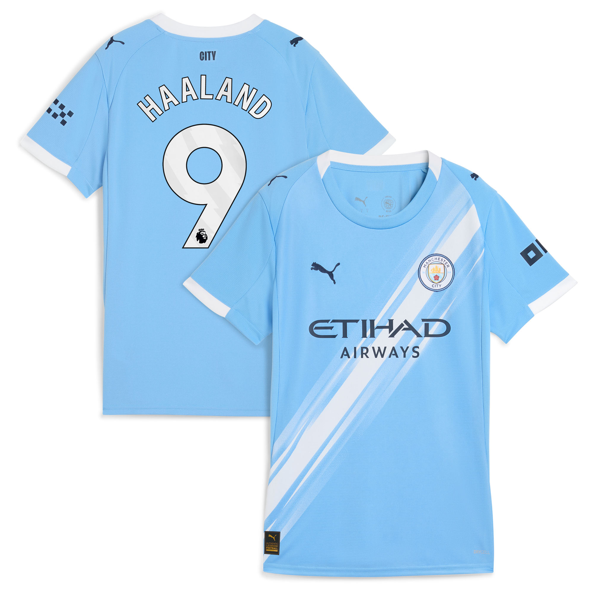 Manchester City PUMA Heimtrikot 2025-26 - Damen mit Aufdruck Haaland 9 Image