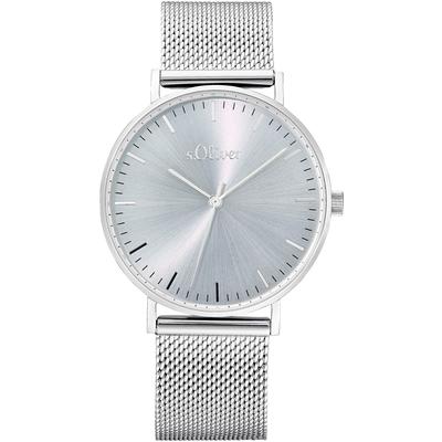 Quarzuhr S.OLIVER, silberfarben, Armbanduhren, Damen, Armbanduhr, Damenuhr, analog, Edelstahlarmband Image