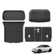 LUCKEASY per Tesla Model Y Launch Juniper 2025 2026 Cuscino dello schienale del sedile del bagagliaio posteriore Tappetino anti-calcio Tappetino di protezione del bagagliaio in TPE per auto