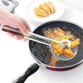 Pinza per filtro a maglia fine in acciaio inossidabile Cucchiaio per filtro dell'olio 2 in 1 colino per olio con clip per filtro olio per friggere filtro per barbecue multifunzionale filtro per filtro