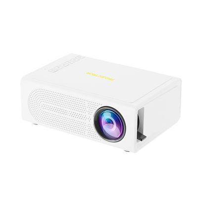 1080P Mobile Projector – Wired Phone Connection, 100" Adjustable Screen, Manual Focus, Compatible with iOS/Android, Ideal for Home Outdoor Cinema