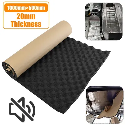 1000*500mm 20mm Auto Soundproof Insulation Mat Practical Noise Dampening Subwoofer Mat Sound