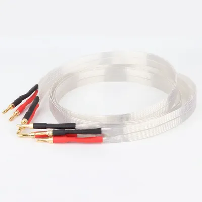 Nordost White Draws OCC Silver Plated audio speaker cable Hi-end Loudspeaker Cable with gold plated