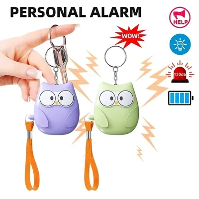 Personal Self Defense Alarm 130db Self Defense Siren Safety Alarm For Women Girl Personal Keychain