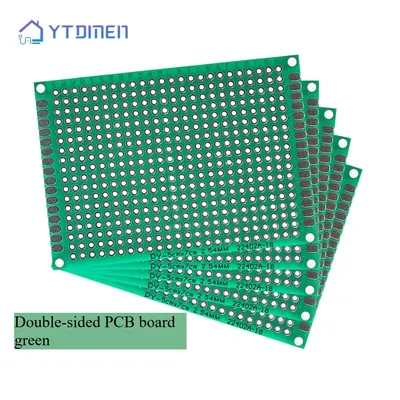 Universal PCB Circuit Protoboard Double Sided Green Breadboard 2x8 3x7 5x7 8x12 9x15CM Prototyping