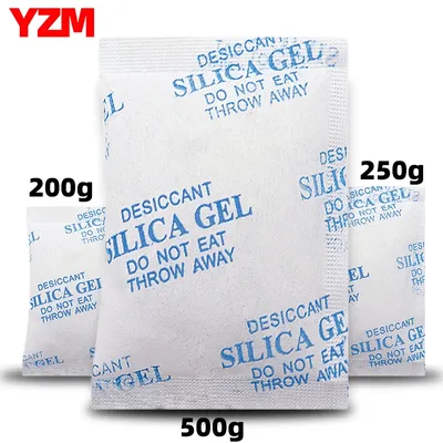 200/250/500g Package Non Toxic Silica Gel Desiccant Damp Kitchen Room Living Moisture Dehumidifier