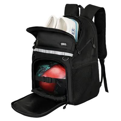 Goloni Bowling Backpack,Single Ball Bowling Bag with Shoe Compartment Up to Size 16,Bowling Bag with