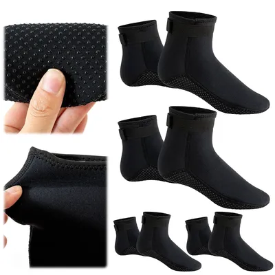 3mm Beach Volleyball Socks Anti-Slip Diving Boots Thermal Sand Proof Socks for Diving Snorkeling