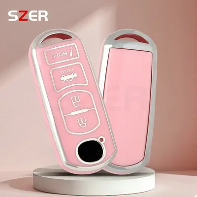 4 Buttons TPU Car Key Case Cover Shell For Mazda 2 3 6 Atenza Axela Demio CX-5 CX5 CX-3 CX3 CX7 CX-7