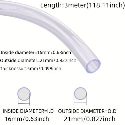 TEMU High Elasticity Pvc Tubing - Lightweight, Flexible Plastic Hose For Water Pumps, , Aquariums, And Gardens, Garden Hose | Flexible Tubing | Flexible Pvc Image