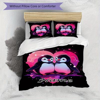TEMU Duvet Set, , -, , , , , 1 + 2 Pillowcases, Tear-, , 95gsm, Theme, Bedding For Bedroom Decor (no ) Image