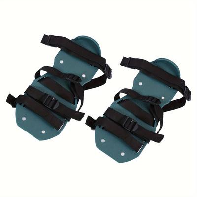 TEMU Adjustable Lawn Aerator Shoes With 4 Straps - Essential Yard Care Tool For Healthy Grass & Soil, Fdit Image