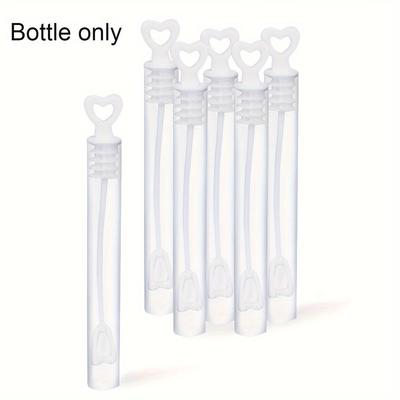 TEMU 50 Heart-shaped Bubble Wand Tubes, Plastic Soap Dispenser For Wedding, Bridal Shower, Anniversary Party Favors Image