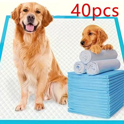 TEMU 20/40/50 Pack Of Dog Training Pads, Absorbent And Leak-proof Disposable Pet Pads, Suitable For Puppies, Dogs, Cats, And Rabbits. Image