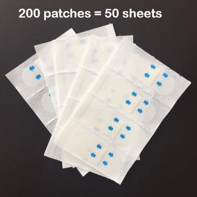 TEMU 200pcs Seamless Facial Patches For Smooth Light Beige - Paba-free, Suitable For All Light Beige Types, Ideal For Double Chin & Face Care, Lightweight Beauty Tools For Image