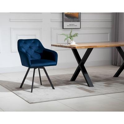 SalesFever »Fiona« Polsterstuhl mit Drehfunktion blau 61x85x62 cm Image