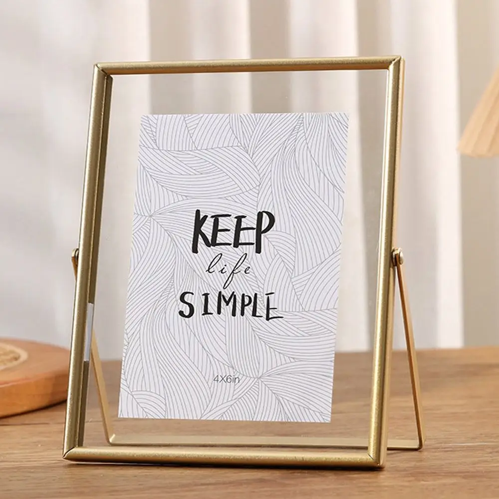 Mehrzweck-Fotorahmen aus Metall, 10,2/6/7/8/10 Zoll, Gold, Schwarz, Bilderhalter, rechteckiger Acryl-Bildschirm, Bilderrahmen, Fotoanzeige