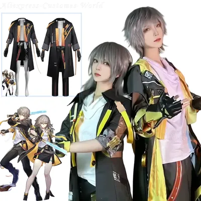 Honkai: Star Rail Trailblazer Stelle Caelus Cosplay-Kostüm für Damen und Herren, Performance-Bühne, Image