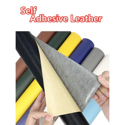 Großer selbstklebender DIY-Reparaturaufkleber aus PU-Leder, abnehmbarer Fix-Aufkleber für die Wand, Image