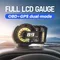 Universal Multi Functional Tester Car HUD GPS Compass Car Accessories Alarm Head Up Display Speedometer Altimeter Slope Meter