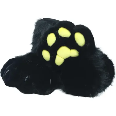Cosplay Tier Fursuit Schuhe Katze Wolf Hund Fuchs Pelzige Füße Pfote Klaue Schuh Weiche Pelzige Image