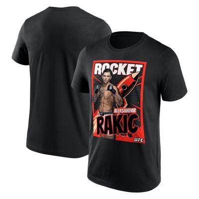 UFC Aleksandar Rakic Rocket T-Shirt - Black - Mens Image