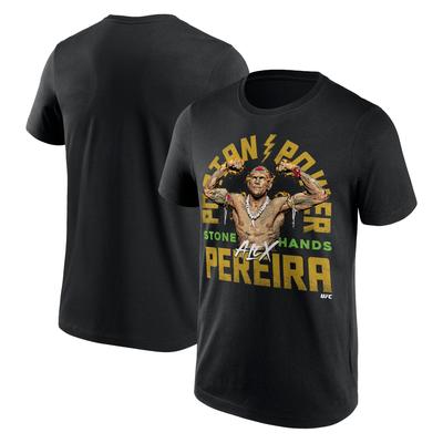 UFC Alex Pereira Poatan Power T-Shirt - Black - Mens Image