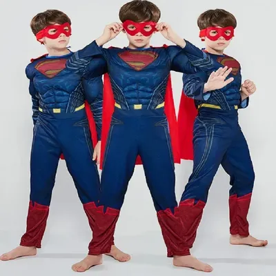 Junge Super Halloween Cosplay Kostüme Jungen Anime Superhelden Party Rollenspiel verkleiden Muskel Image