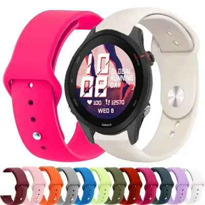 Silikon 20mm 22mm Uhrenarmband für Garmin Venu 3 2/SQ 2 Plus Band Forerunner 265 255 165 168 245 Musik Vivoactive 4 5 3 Armband Image
