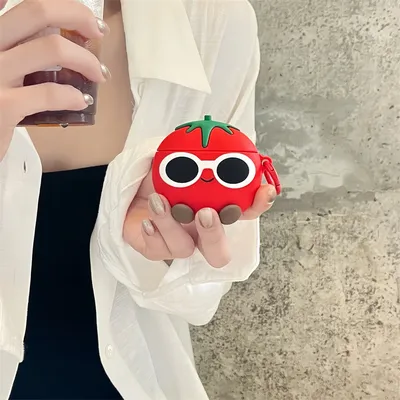 Coole Sonnenbrille Tomate Geeignet für AirPods Pro 2 Schutzhülle AirPods 3 Drahtlose Bluetooth-Kopfhörerabdeckung AirPods 1 2 Image