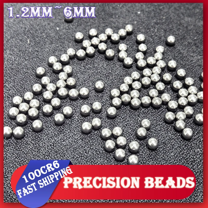 Hochchrom-Präzisions-Vollkugeln G10 100CR6 Lagerstahlkugel 1,2/1,5/2/2,381/2,5/2,77/3/3,177/3,5/3,969/4/5/5,1/~6 mm Image
