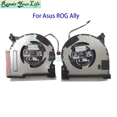 Cooling Fan Handheld Console PC Parts For Asus Rog Ally RC71L 2023 13NR0GY0M01011 13NR0GY0M02011 6033B0124601 6033B0124501 New