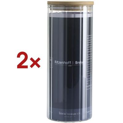 Ritzenhoff & Breker Vorratsglas Linea 1700 ml 2 Stück, 10x26 cm Image