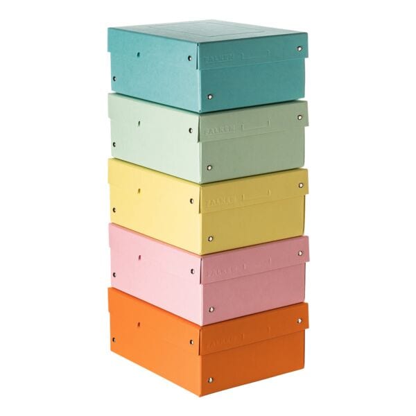 Falken Archiv-Box »PURE Box DIN A5 100mm Farbset« 5 Stück orange, 18x10x25 cm Image