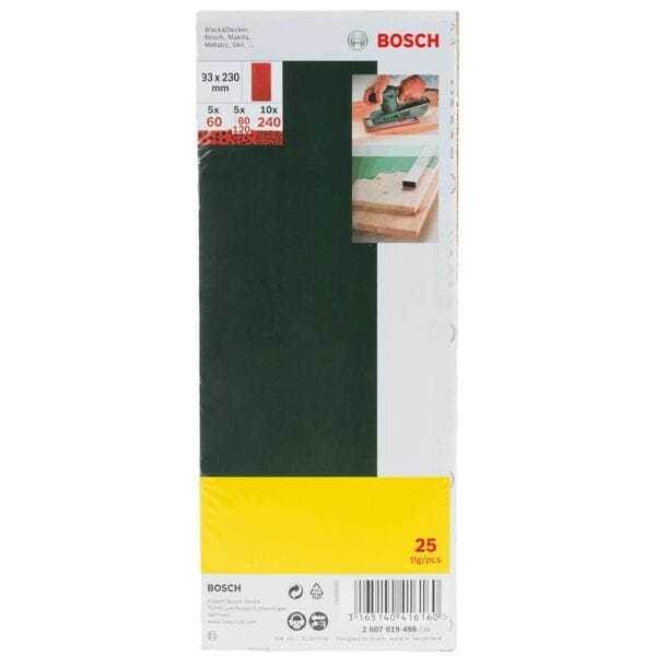 BOSCH Schleifpapier-Set 25-teilig braun, 9.3 cm Image
