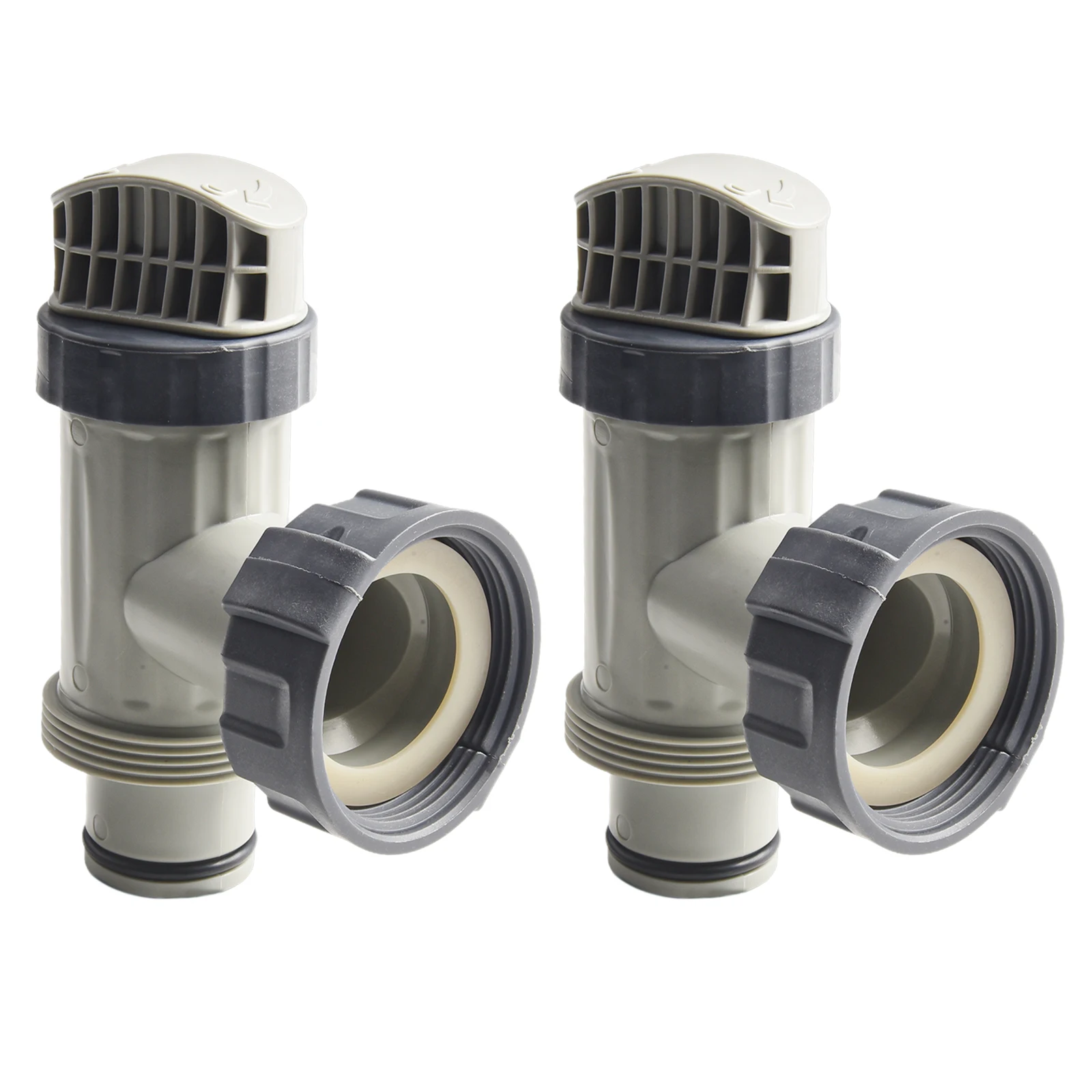 Valve à piston de piscine de remplacement en plastique, 2 pièces, pour Intex 10747 sol, pompe à filtre à sable, accessoires de piscine extérieure