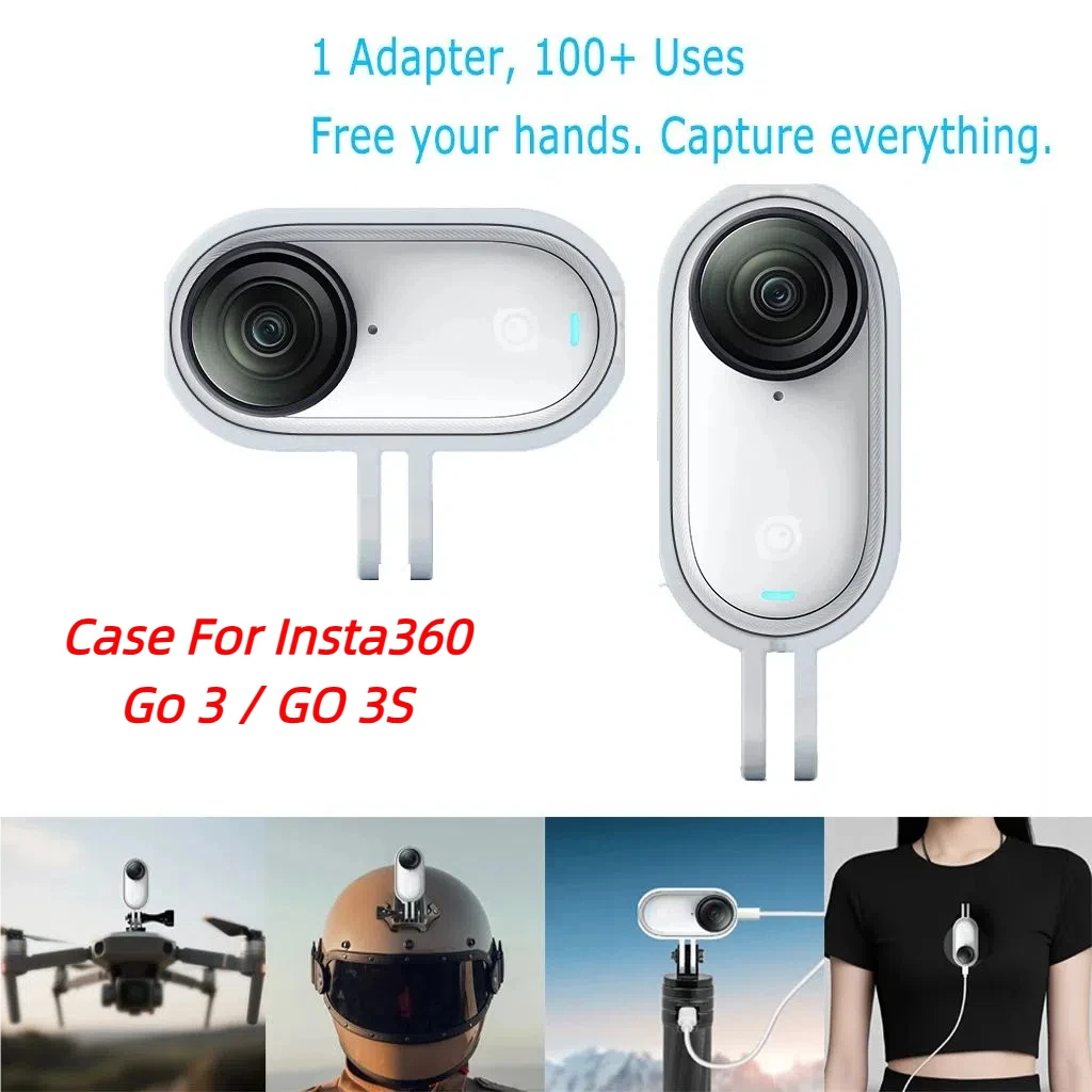 Per Insta360 Go 3 / GO 3S Thumb Camera Custodia magnetica a sgancio rapido Supporto Adattatore di ricarica USB Custodia protettiva Shell Frame