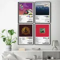 Hip Hop Rapper Kanye West Music Album Graduation Cover poster For Room Canvas Painting Print Art