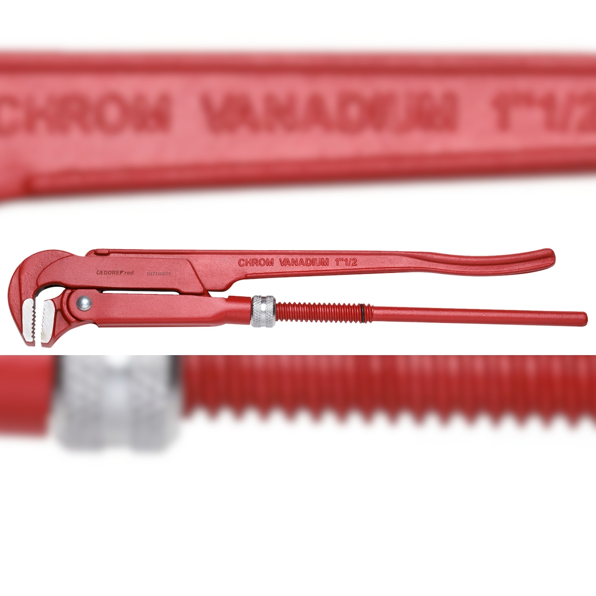 GEDORE red Rohrzange 90° SV-Modell 1.1/2 Zoll 420mm, R27100015 Image