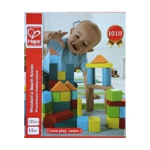 Hape E8247 - Wunderbare Holzbausteine, 101 Teile, Bauklötze - Toynamics Europe