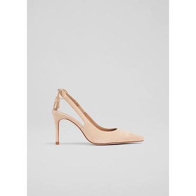 Cary Trench Suede Tassel Slingback Courts, Trench