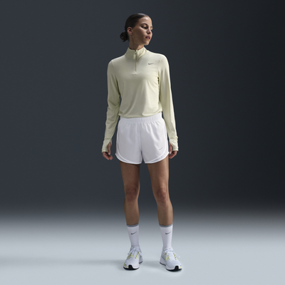 Nike Tempo Women's Dri-FIT Mid-Rise Brief-Lined Running Shorts - White - Polyester