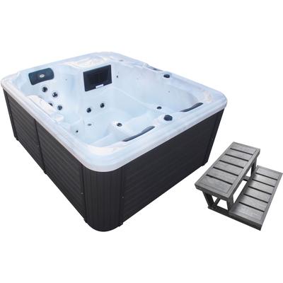 Whirlpool SANOTECHNIK "OASIS", weiß, B:175cm H:90cm L:208cm, Whirlpools, 208x175x90 cm, inkl. Einstiegsleiter und Abdeckung Image